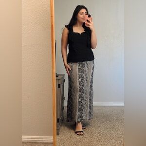 Long Skirt/Strapless Dress - Versatile & Stylish